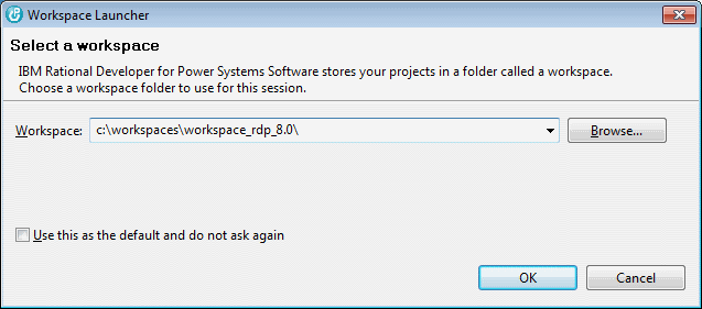 RDP: Select workspace