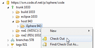 Checking out the iSphere host project
