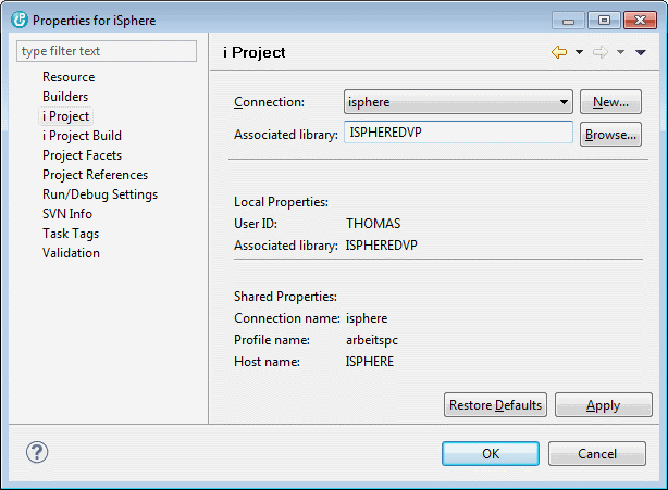 Checking out the iSphere host project