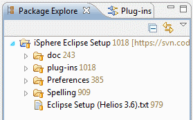 iSphere project in the workspace